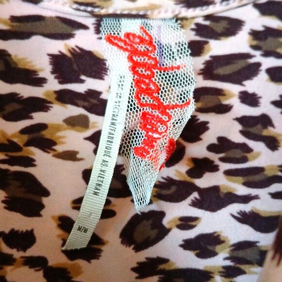 Free People Leopard Print Pink Tank Dress - Picture 4 of 6